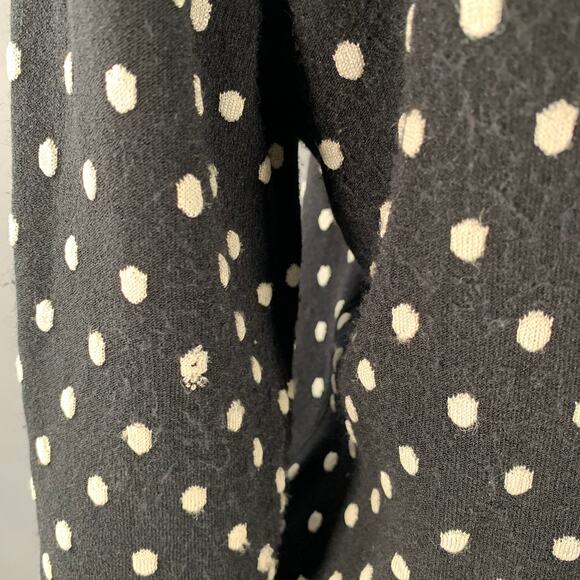 ESCADA Size M Black White Viscose Blend Polka Dot 2 Piece Cardigan Set - Picture 8 of 16